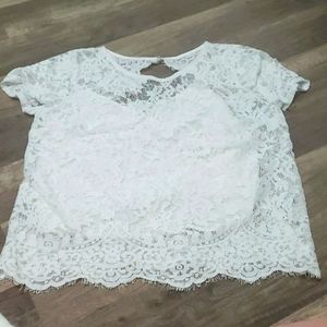 White Floral Blouse
